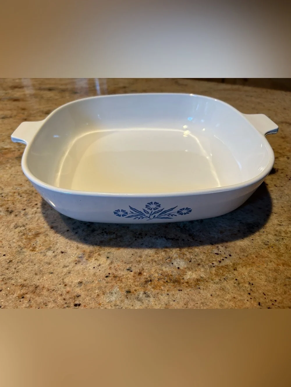 Corningware P-10-B 10” Pyroceram Vintage Cornflower Blue Baking Dish Rounded